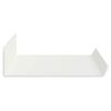 vidaXL &Eacute;tag&egrave;re flottante 4 pcs Blanc 40 x 9 x 2,5 cm Acier