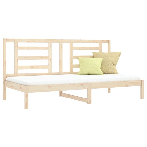 vidaXL Lit de jour sans matelas 90x200 cm bois de pin massif