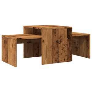 vidaXL Table basse vieux bois 100x48x40 cm bois d'ing&eacute;nierie
