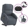 vidaXL Fauteuil de massage inclinable Gris fonc&eacute; Velours