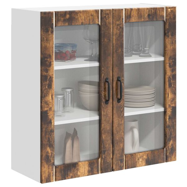 vidaXL Armoire de cuisine Ch&ecirc;ne fum&eacute; 80 x 31 x 80 cm Bois d'ing&eacute;nierie