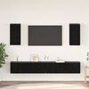 vidaXL Meuble TV mural 3 pcs Chêne noir Bois d'ingénierie