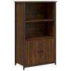 vidaXL Buffet haut ch&ecirc;ne marron 62x32x103,5 cm bois d'ing&eacute;nierie