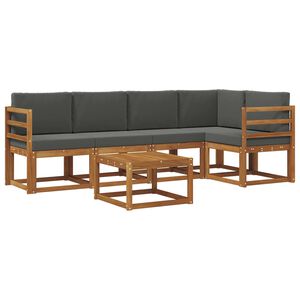 vidaXL Ensemble de canap&eacute;s d'ext&eacute;rieur 6 pc 5 place