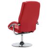 vidaXL Fauteuil inclinable avec repose-pied Rouge Similicuir