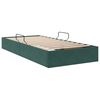 vidaXL Lit de Rangement avec stockage Vert fonc&eacute; 90 x 190 cm Velours