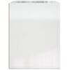 vidaXL Table de chevet murale Blanc brillant 50x36x47 cm