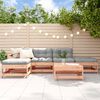 vidaXL Salon de jardin 6 pcs avec coussins bois massif Douglas