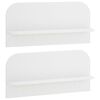vidaXL &Eacute;tag&egrave;re Murale 2 pc Blanc 80,5 x 13,5 x 37,5 cm