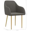 vidaXL Chaises &agrave; manger lot de 6 gris fonc&eacute; velours