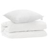 vidaXL Ensemble de Duvet avec oreiller 2 pcs Blanc Microfibre