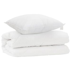 vidaXL Ensemble de Duvet avec oreiller 2 pcs Blanc Microfibre