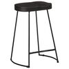 vidaXL Tabourets de bar lot de 2 noir 45x40x62 cm bois manguier massif