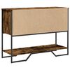 vidaXL Table console chêne fumé 100x35x74,5 cm bois d'ingénierie
