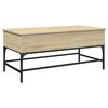 vidaXL Table basse chêne sonoma 100x50x45cm bois d'ingénierie et métal