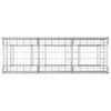 vidaXL Lit sur&eacute;lev&eacute; gabion Argent&eacute; 150 x 50 x 60 cm Acier galvanis&eacute;