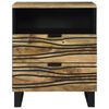 vidaXL Cabinet de chevet Marron 50 x 33 x 62 cm Bois d'acacia massif