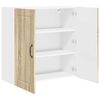 vidaXL Armoire de cuisine avec &eacute;tag&egrave;re Ch&ecirc;ne Sonoma 80 x 31 x 80 cm