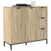 vidaXL Buffet Ch&ecirc;ne Sonoma 89,5 x 33 x 82 cm Bois d'ing&eacute;nierie