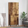 vidaXL Haut Armoire Bois Ancien 69,5 x 34 x 180 cm Bois d'ing&eacute;nierie
