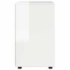 vidaXL Armoire de rangement Blanc brillant 60 x 48 x 81 cm