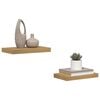 vidaXL &Eacute;tag&egrave;re Murale 2 pcs Marron 40 x 23,5 x 4 cm Bois d'ing&eacute;nierie