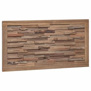 vidaXL T&ecirc;te de lit Naturel Bois de teck massif