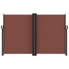 vidaXL Auvent latéral rétractable marron 160x600 cm