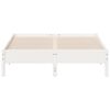 vidaXL Cadre de lit sans matelas blanc 150x200 cm bois de pin massif