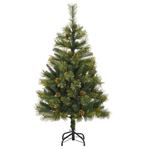 vidaXL Sapin de No&euml;l artificiel avec branches pliables et c&ocirc;nes 150 cm