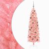 vidaXL Sapin de No&euml;l artificiel &eacute;troit avec boules 180 cm 300 LED