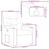 vidaXL Fauteuil inclinable Noir Similicuir