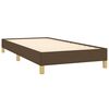 vidaXL Cadre de lit sans matelas marron foncé 90x190 cm tissu