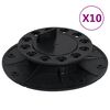 vidaXL Pieds de terrasse r&eacute;glables 10 pcs 25-40 mm