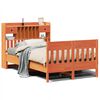 vidaXL Cadre de lit sans matelas cire marron 120x190cm bois pin massif