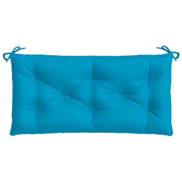 vidaXL Coussin de banc de jardin bleu clair 110x50x7 cm tissu oxford