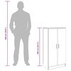 vidaXL Armoire &agrave; chaussures Ch&ecirc;ne marron 55x35x108cm Bois d'ing&eacute;nierie