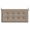 vidaXL Coussin de banc de jardin taupe 100x50x4 cm tissu oxford