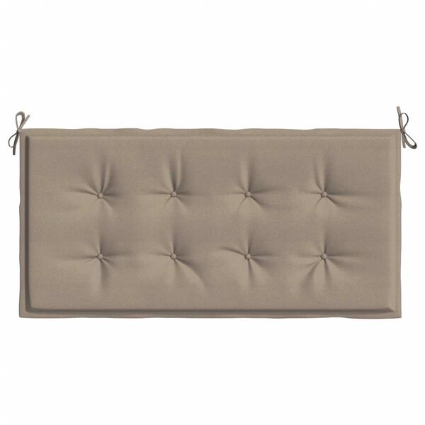 vidaXL Coussin de banc de jardin taupe 100x50x4 cm tissu oxford