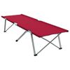 vidaXL Lit de camping pliant Rouge 62 x 194 x 42 cm Tissu Oxford
