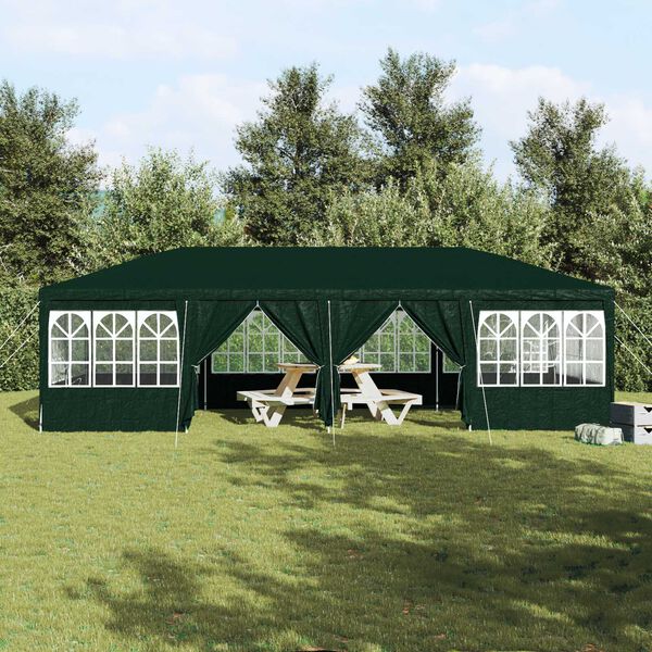 vidaXL Tente de f&ecirc;te Vert 800 x 400 x 266 cm Poly&eacute;thyl&egrave;ne