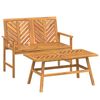 vidaXL Ensemble de salon de jardin 2 pcs bois d'acacia solide