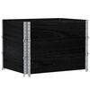 vidaXL Colliers de palette 3 pcs noir 80x60 cm bois de pin solide