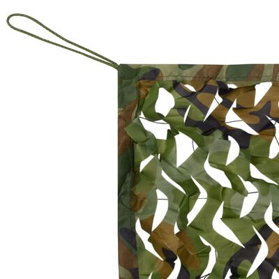 vidaXL Filet de camouflage avec sac de rangement 2x8 m Vert