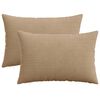 vidaXL Housse de coussin 2 pcs HEERLEN Marron 40 x 60 cm