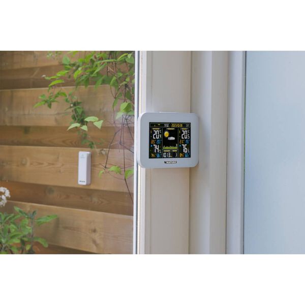 Nature Station m&eacute;t&eacute;o num&eacute;rique H 12,5x17,5x2,5 cm blanc