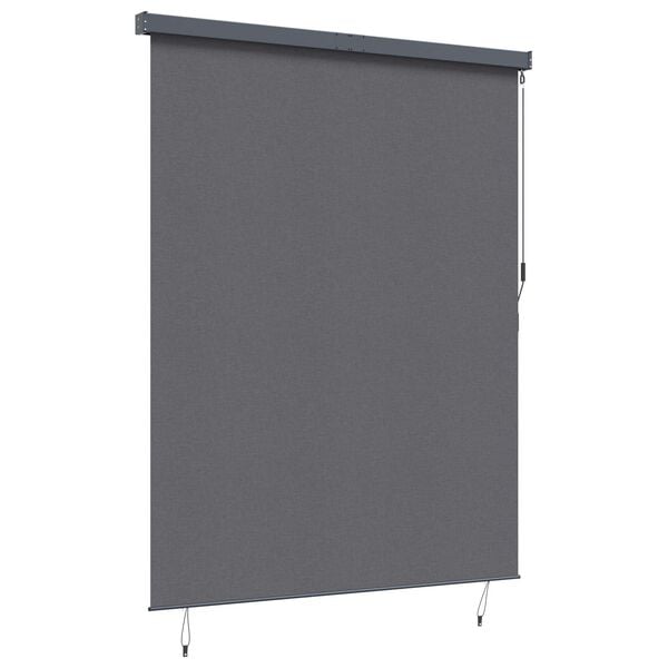 vidaXL Store enrouleur Ray&eacute; Anthracite 200 x 250 cm Tissu et Aluminium