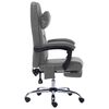 vidaXL Chaise de bureau de massage Anthracite Similicuir