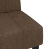 vidaXL Canap&eacute;-lit &agrave; 2 places Marron Tissu microfibre
