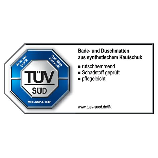 RIDDER Tapis de bain antid&eacute;rapant Promo Gris
